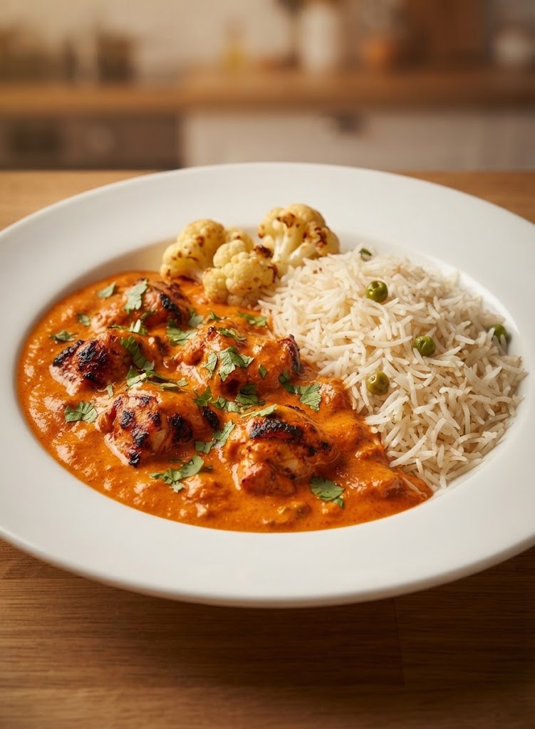 CHICKEN TIKKA MASALA, MICROWAVE-FRIENDLY AND FLAVORFUL