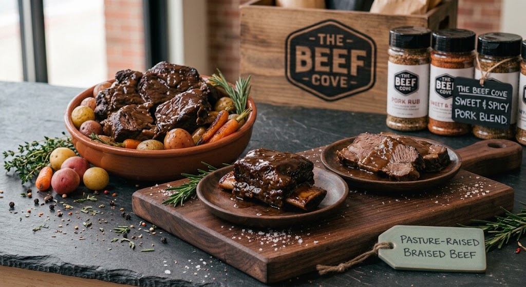 Braised beef