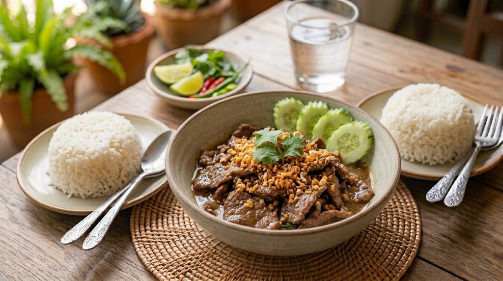 Thai Garlic Beef
