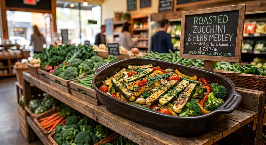 Roasted zucchini