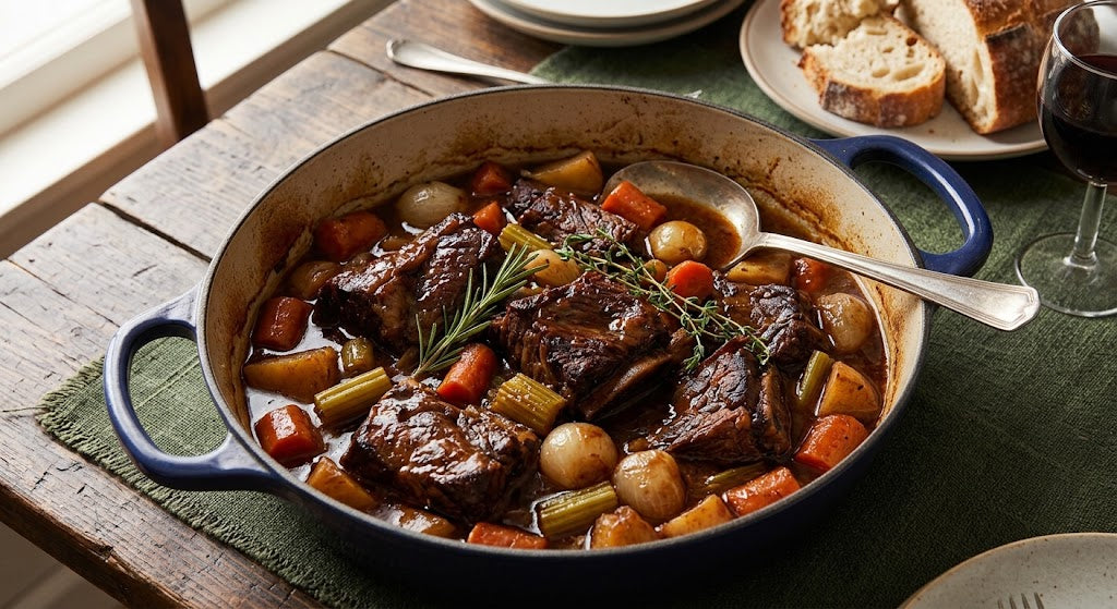Braised beef