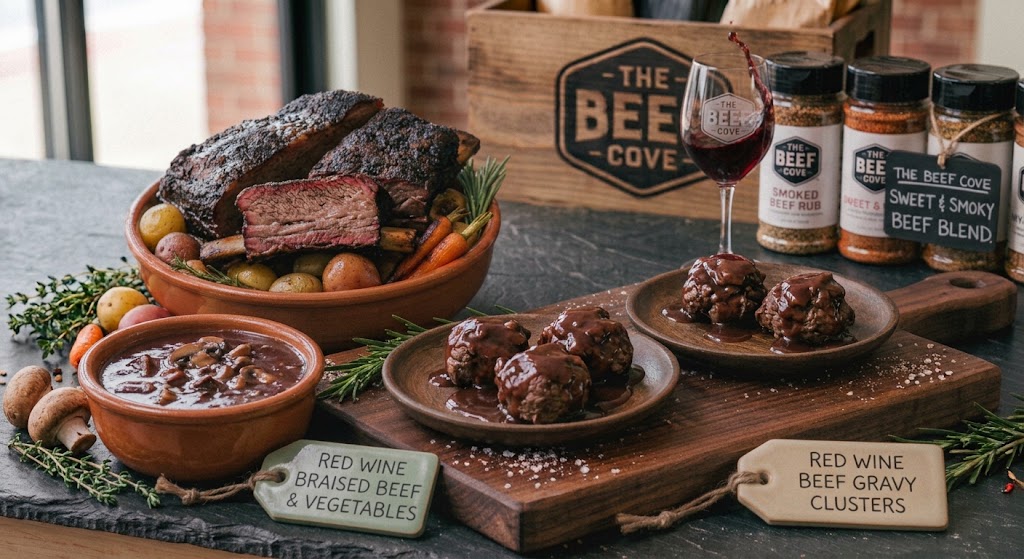 Red wine beef gravy