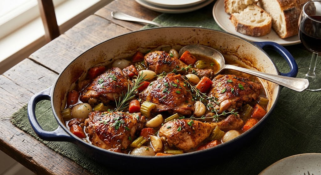 Braised chicken