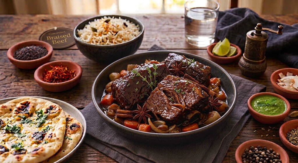 Braised beef