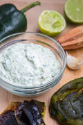 Roasted poblano crema