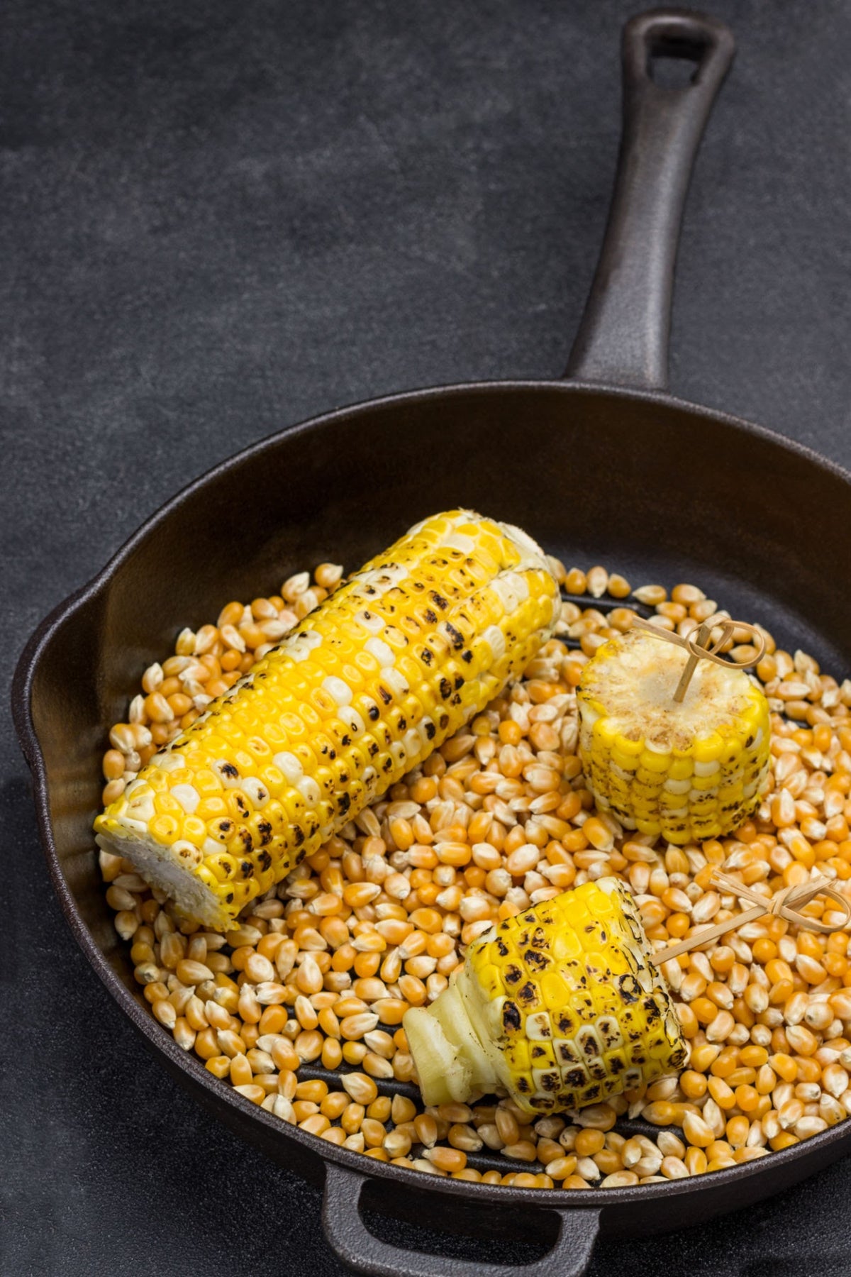 Charred corn
